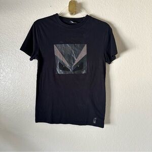 FENDI Monster Graphic Print Crew Neck T-Shirt size M